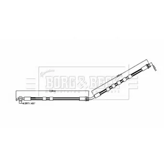 Flexible de frein BORG & BECK BBH8854