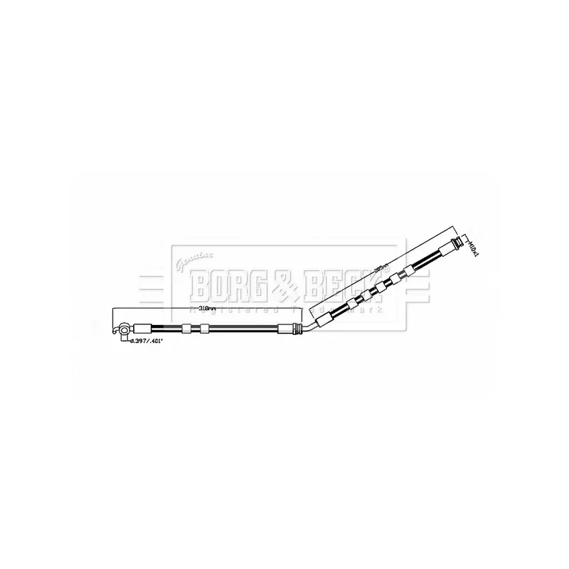 Flexible de frein BORG & BECK BBH8854