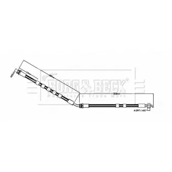 Flexible de frein BORG & BECK BBH8855