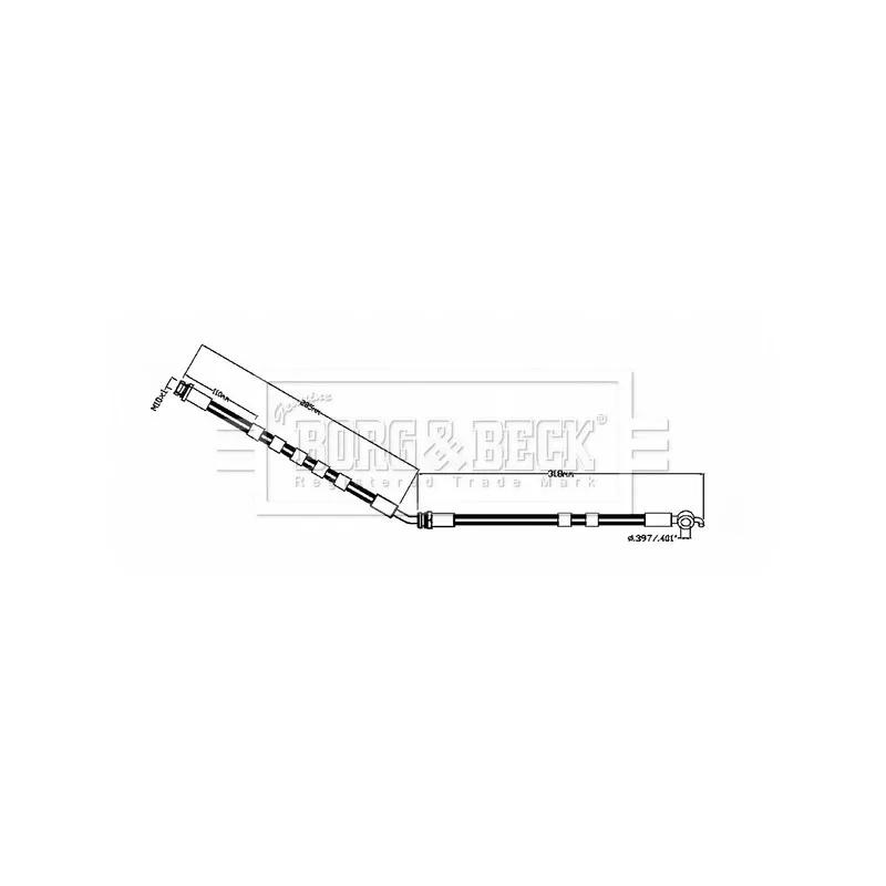 Flexible de frein BORG & BECK BBH8855