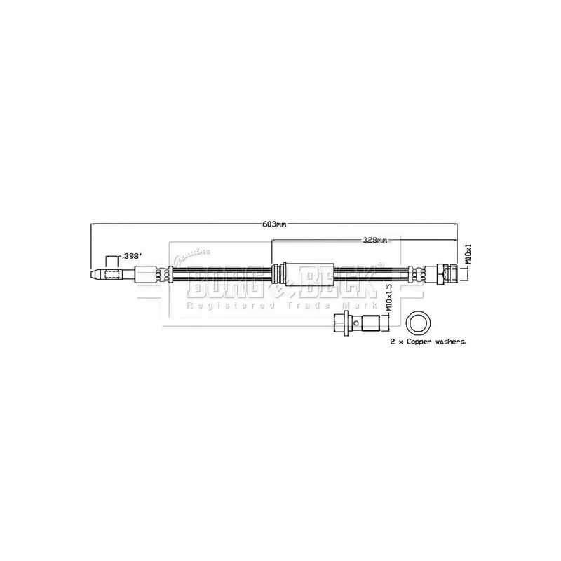 Flexible de frein BORG & BECK BBH8857