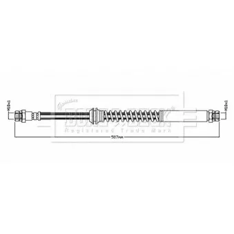 Flexible de frein BORG & BECK BBH8858