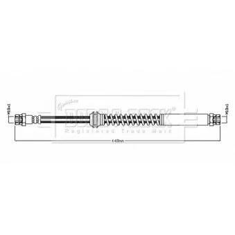 Flexible de frein BORG & BECK BBH8859
