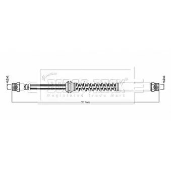 Flexible de frein BORG & BECK BBH8860