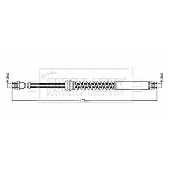 Flexible de frein BORG & BECK BBH8862