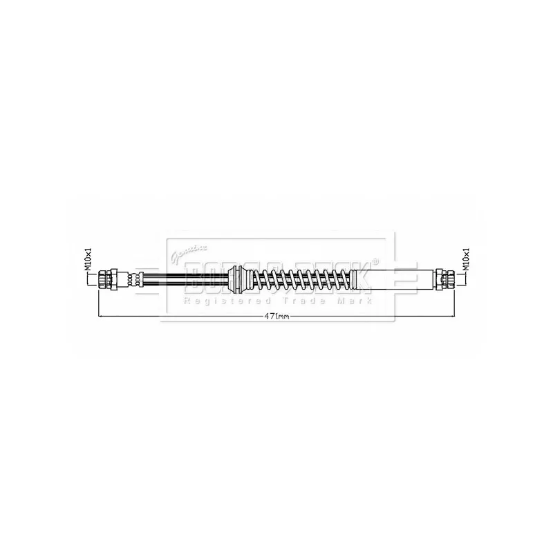 Flexible de frein BORG & BECK BBH8862