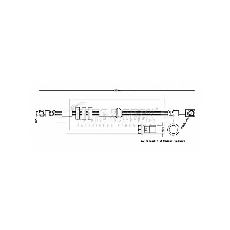 Flexible de frein BORG & BECK BBH8864