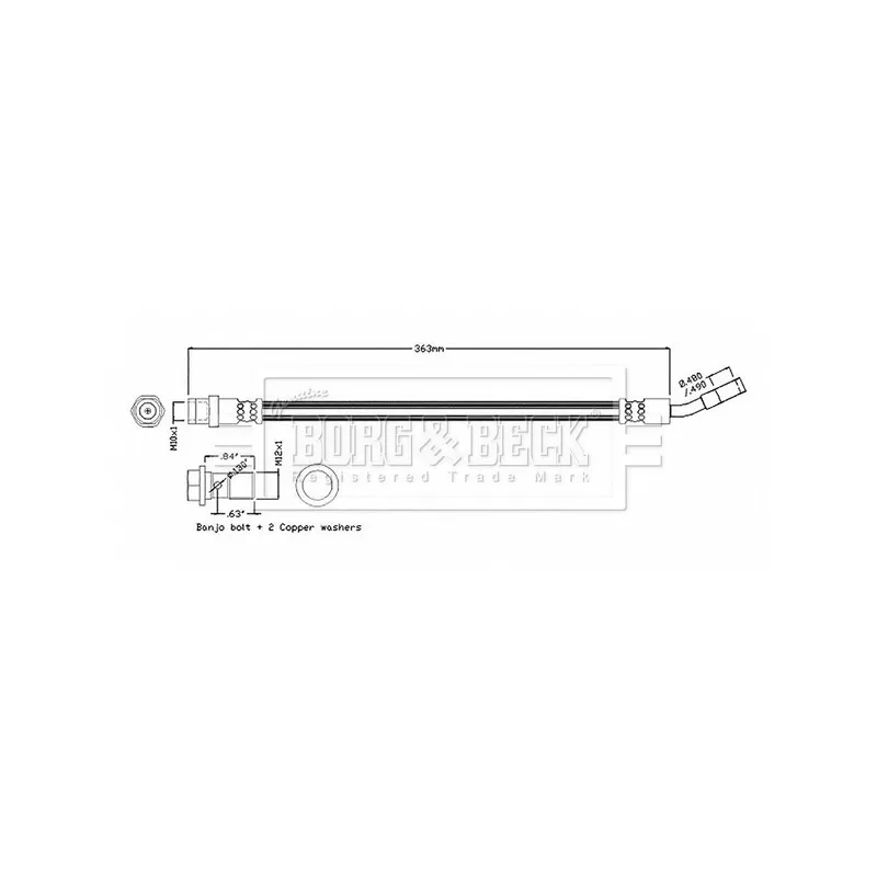 Flexible de frein BORG & BECK BBH8866