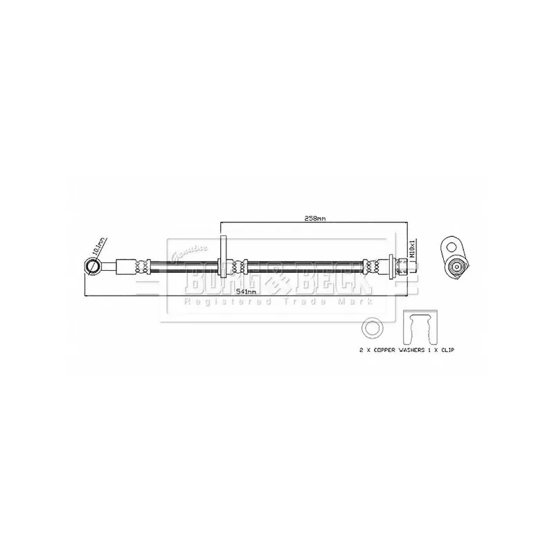 Flexible de frein BORG & BECK BBH8868