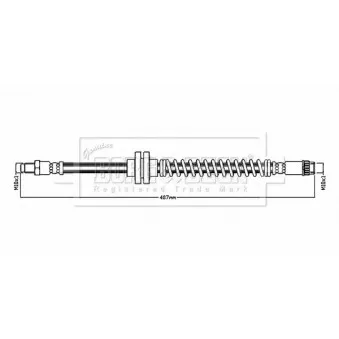 Flexible de frein BORG & BECK BBH8869