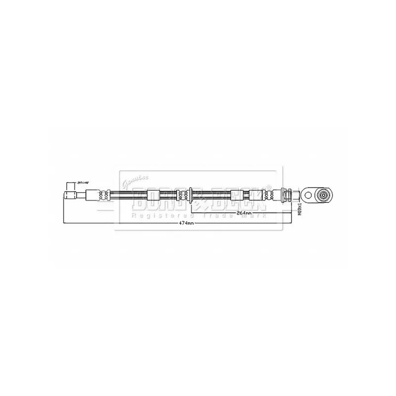 Flexible de frein BORG & BECK BBH8870