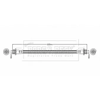 Flexible de frein BORG & BECK BBH8872