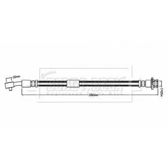 Flexible de frein BORG & BECK BBH8873