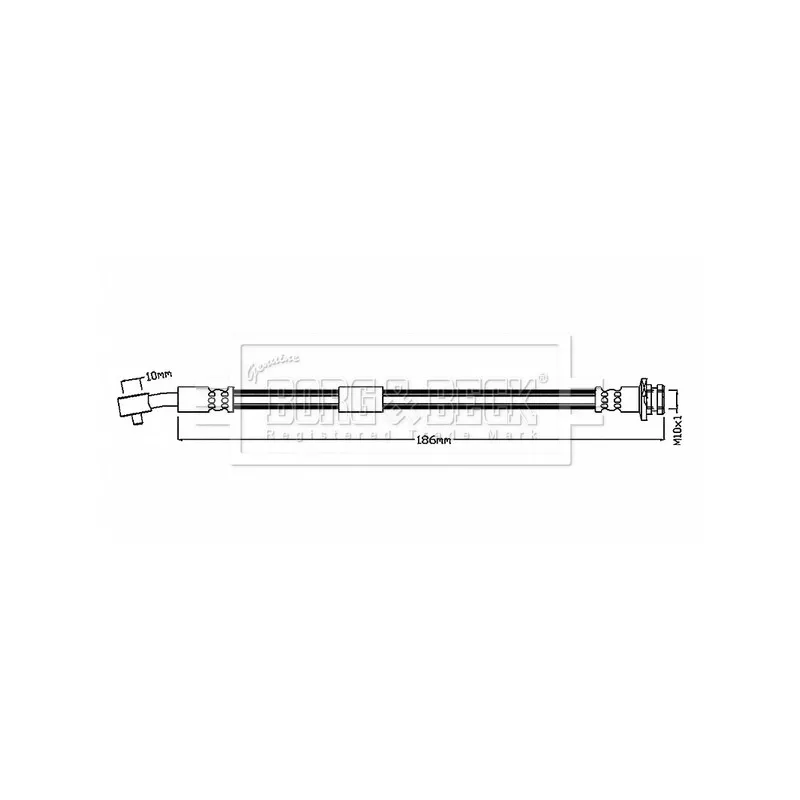 Flexible de frein BORG & BECK BBH8873