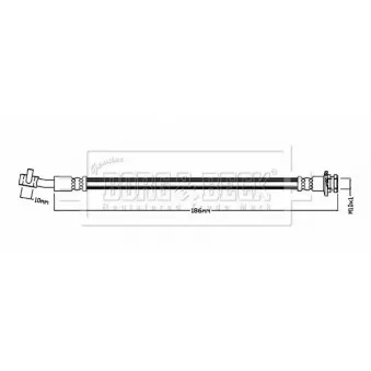 Flexible de frein BORG & BECK BBH8875