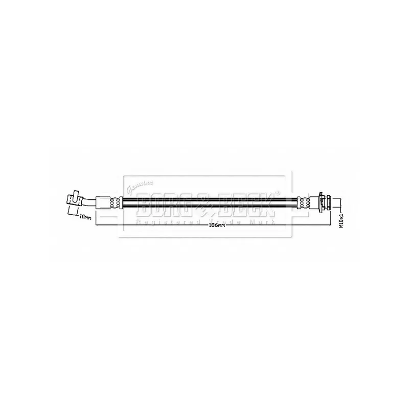 Flexible de frein BORG & BECK BBH8875