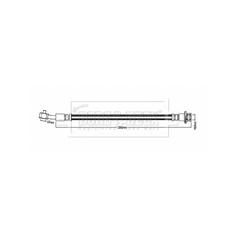 Flexible de frein BORG & BECK BBH8876