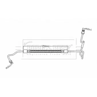 Flexible de frein BORG & BECK BBH8877