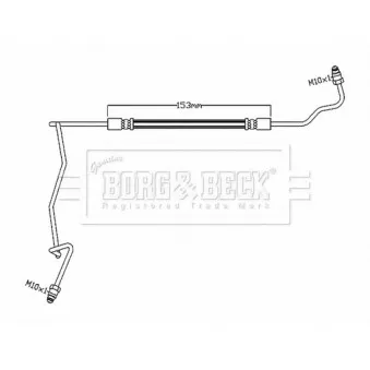 Flexible de frein BORG & BECK BBH8878