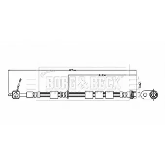 Flexible de frein BORG & BECK BBH8879