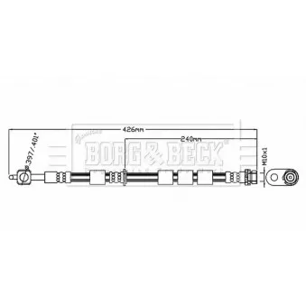 Flexible de frein BORG & BECK BBH8880