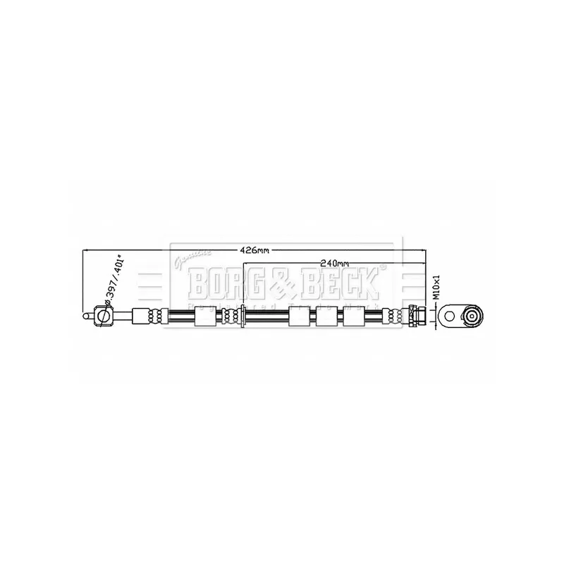 Flexible de frein BORG & BECK BBH8880