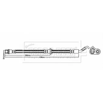 Flexible de frein BORG & BECK BBH8882