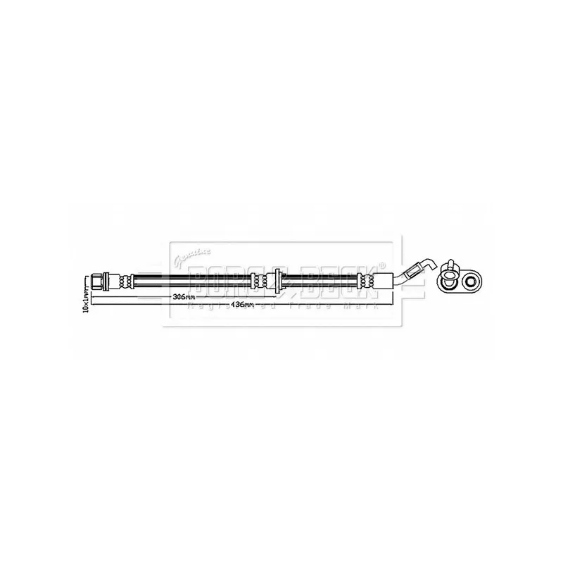 Flexible de frein BORG & BECK BBH8882