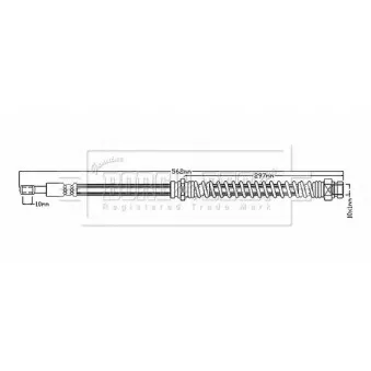 Flexible de frein BORG & BECK BBH8883