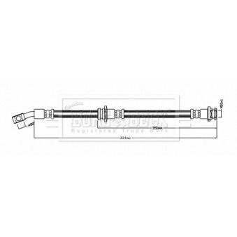 Flexible de frein BORG & BECK BBH8888