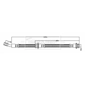 Flexible de frein BORG & BECK BBH8889