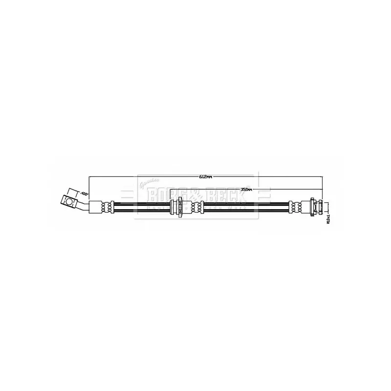 Flexible de frein BORG & BECK BBH8889