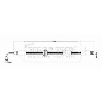 Flexible de frein BORG & BECK BBH8890