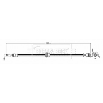 Flexible de frein BORG & BECK BBH8891