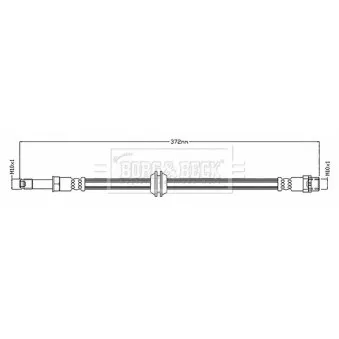 Flexible de frein BORG & BECK BBH8892