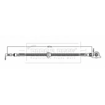 Flexible de frein BORG & BECK BBH8893
