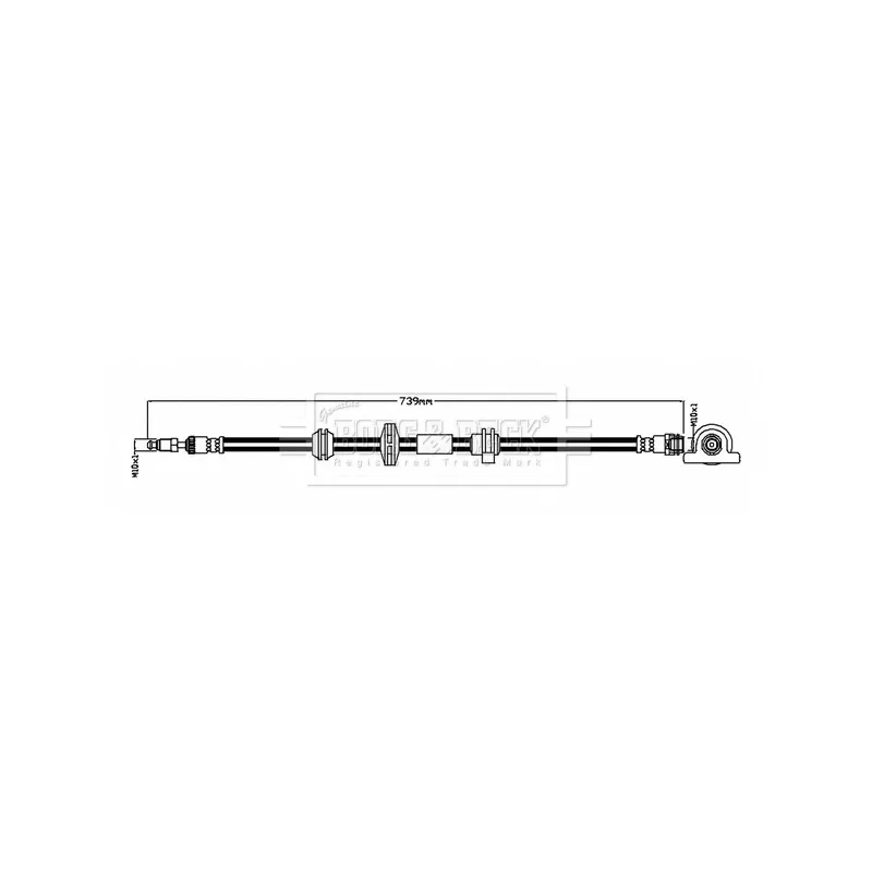 Flexible de frein BORG & BECK BBH8894