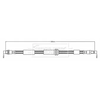 Flexible de frein BORG & BECK BBH8896