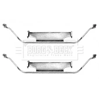 Kit d'accessoires, plaquette de frein à disque BORG & BECK BBK1013