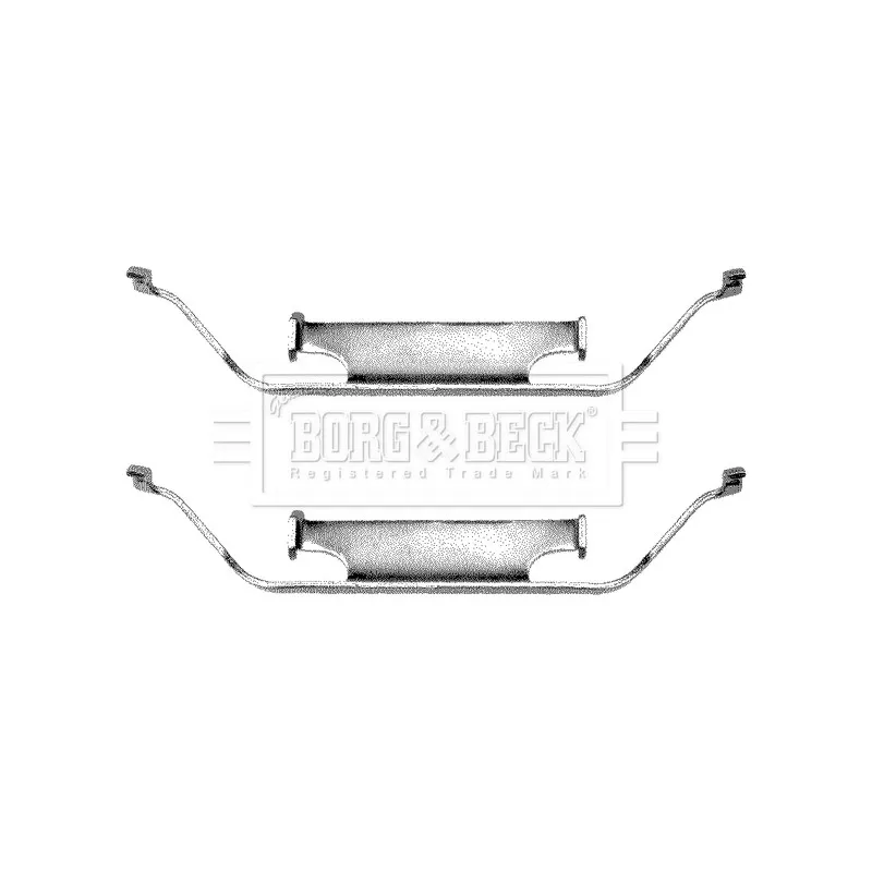 Kit d'accessoires, plaquette de frein à disque BORG & BECK BBK1013