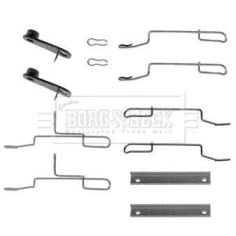 Kit d'accessoires, plaquette de frein à disque BORG & BECK BBK1020