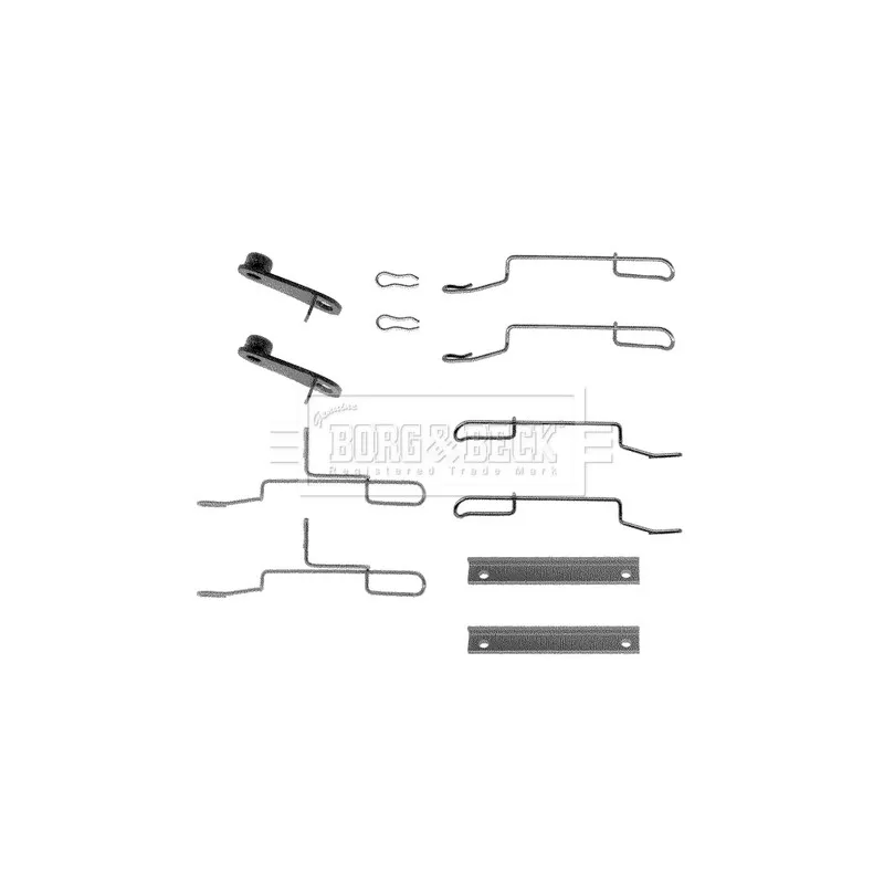Kit d'accessoires, plaquette de frein à disque BORG & BECK BBK1020