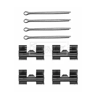 Kit d'accessoires, plaquette de frein à disque BORG & BECK BBK1075