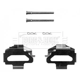 Kit d'accessoires, plaquette de frein à disque BORG & BECK BBK1125