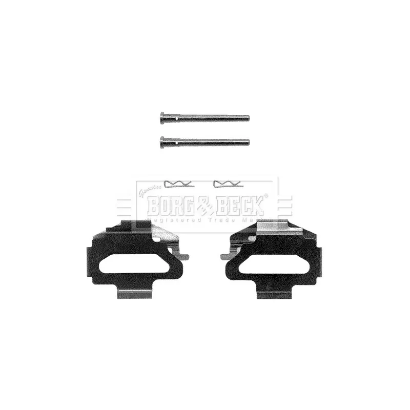 Kit d'accessoires, plaquette de frein à disque BORG & BECK BBK1125
