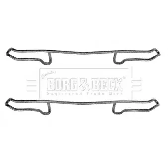 Kit d'accessoires, plaquette de frein à disque BORG & BECK BBK1179