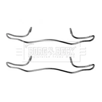 Kit d'accessoires, plaquette de frein à disque BORG & BECK BBK1180