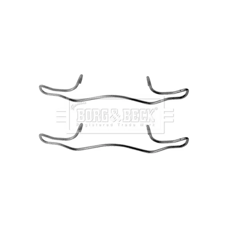 Kit d'accessoires, plaquette de frein à disque BORG & BECK BBK1180