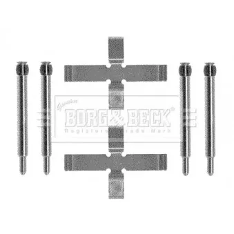 Kit d'accessoires, plaquette de frein à disque BORG & BECK BBK1193