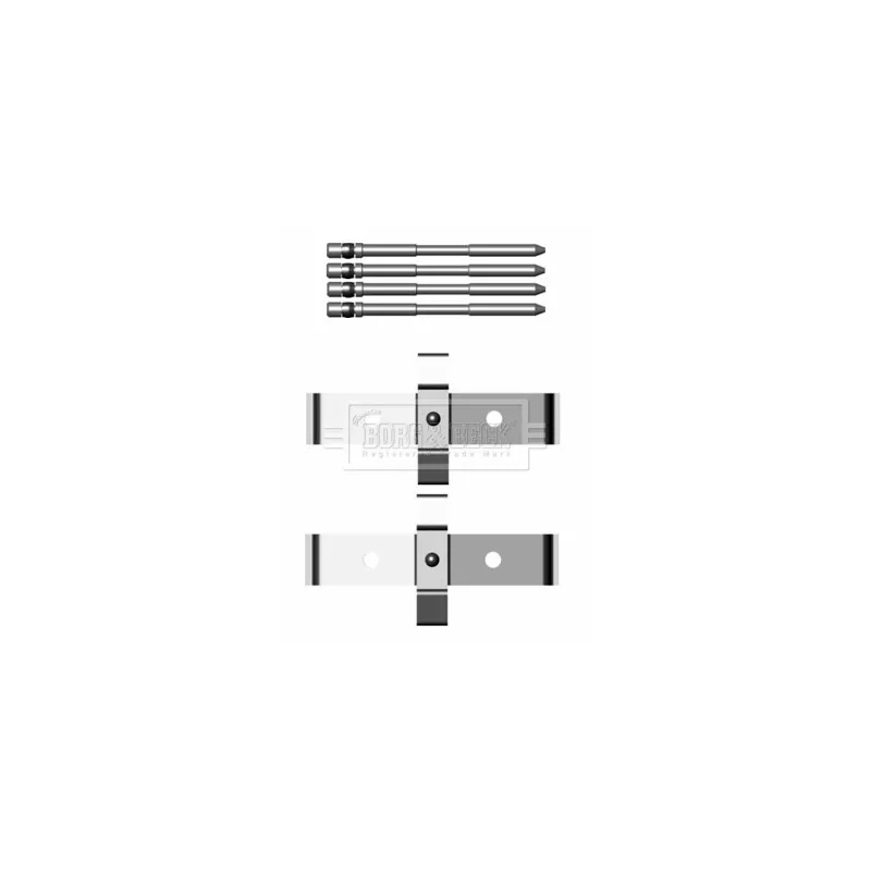 Kit d'accessoires, plaquette de frein à disque BORG & BECK BBK1248